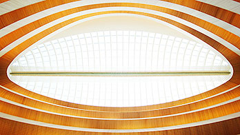 Santiago Calatrava, Bibliothek, RWI, UZH, Rechtswissenschaft, Universität Zürich, Kuppelbauten, Glaskuppel, Innenarchitektur